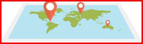 Picture showing the representation of different edge cloudfront locations